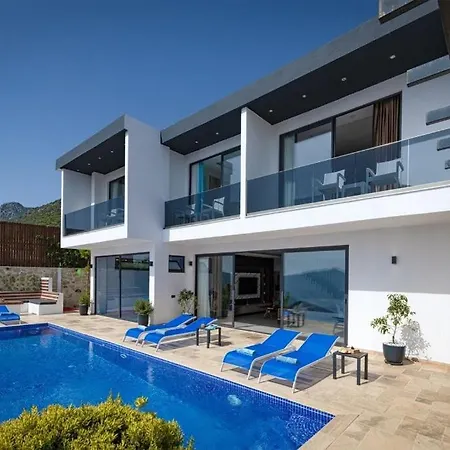 Upperhouse Kalkan - Private Sea View - Heated Indoor Pool - Kalkan * קס