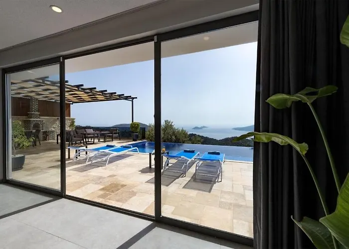 Upperhouse Kalkan - Private Sea View - Heated Indoor Pool - Kalkan カシュ