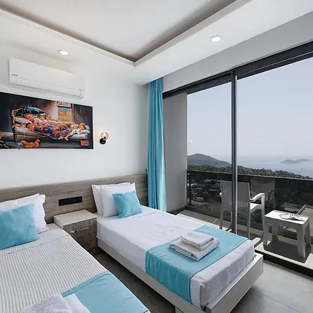 Private Sea View In Kalkan With Heated Indoor Pool