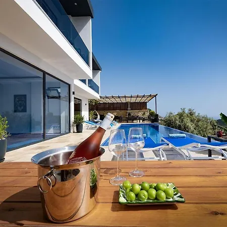 Private Sea View In Kalkan With Heated Indoor Pool Kaş