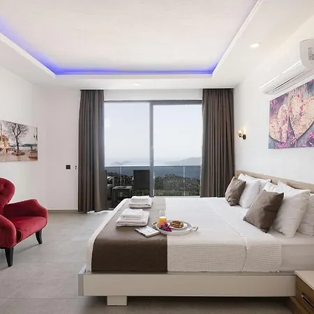 Private Sea View In Kalkan With Heated Indoor Pool