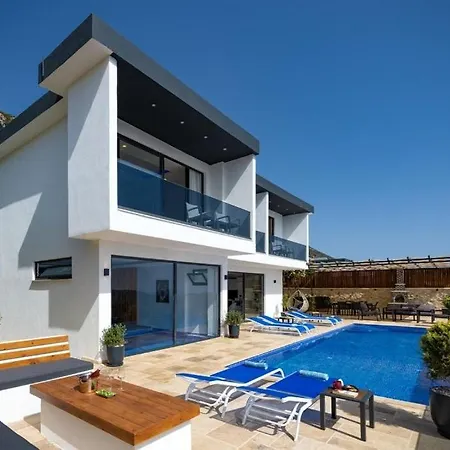 Villa Private Sea View In Kalkan With Heated Indoor Pool Kaş