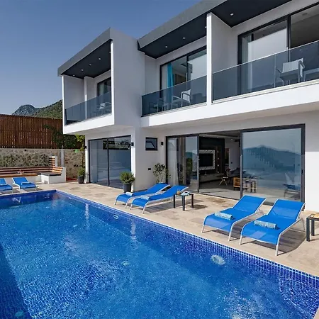 Villa Private Sea View In Kalkan With Heated Indoor Pool *