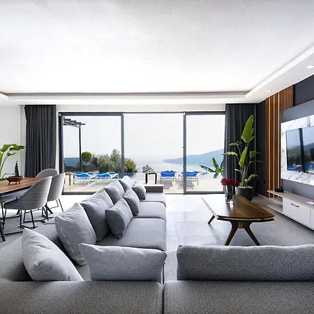 Private Sea View In Kalkan With Heated Indoor Pool