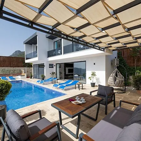 Private Sea View In Kalkan With Heated Indoor Pool Villa *